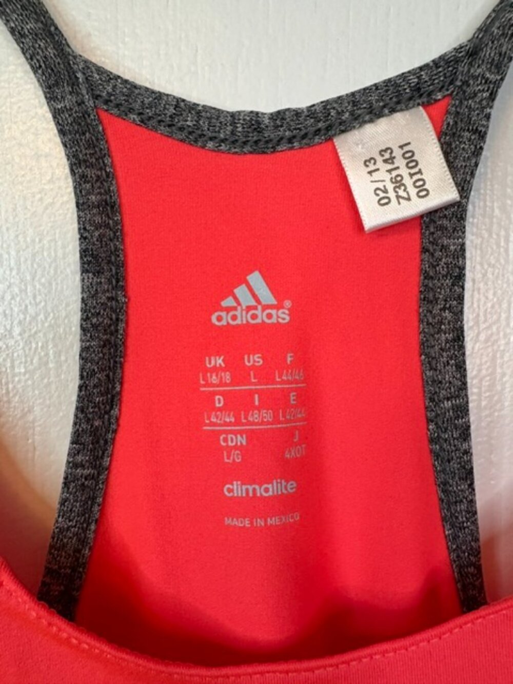 adidas orange sports top - Picture 3 of 8